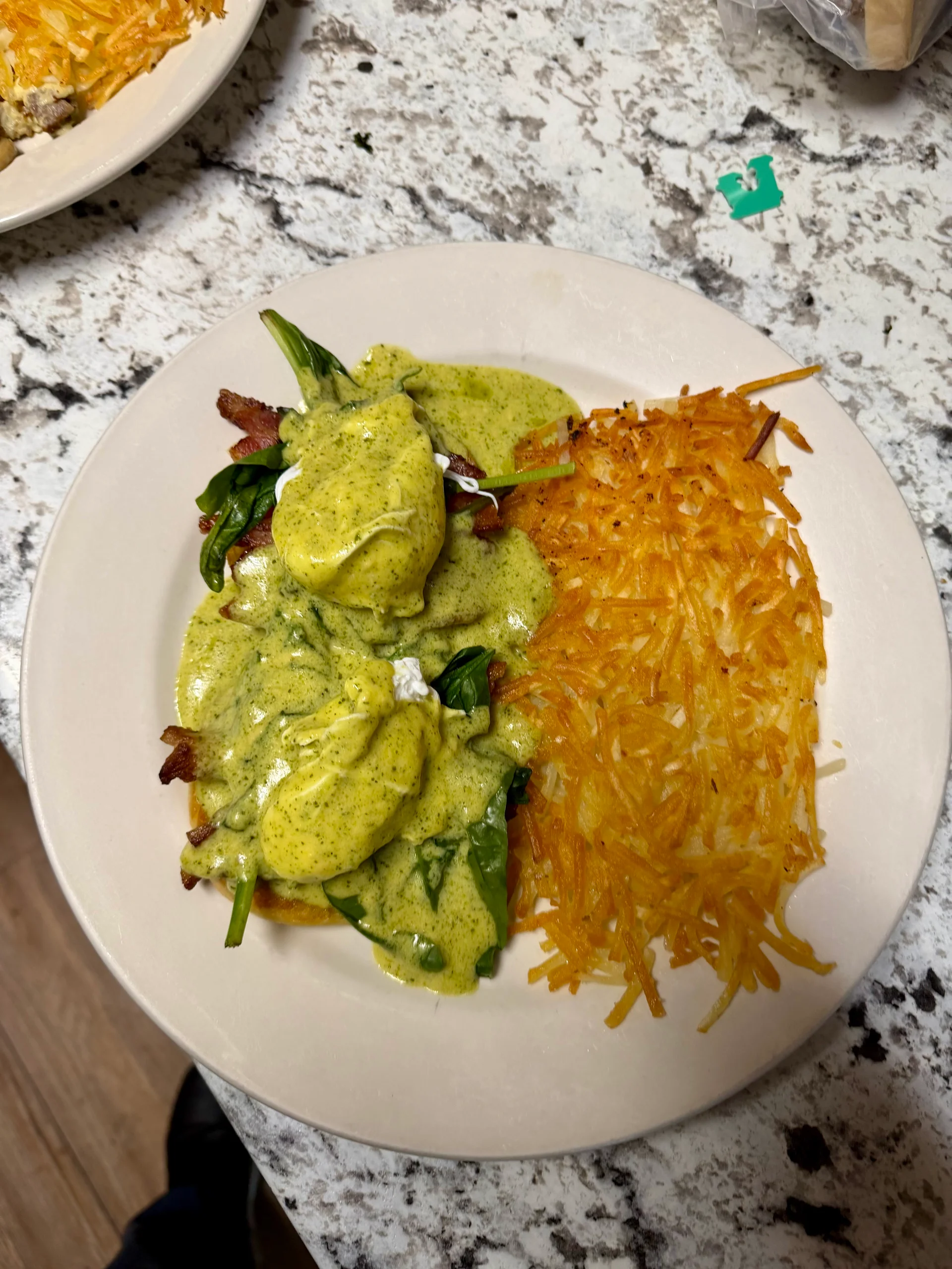 Pesto Eggs Benedict