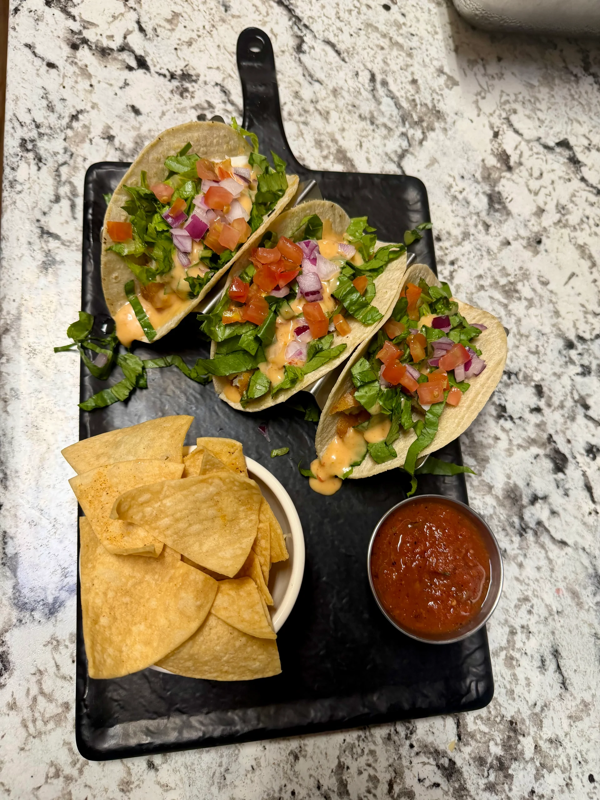 Crispy fish tacos